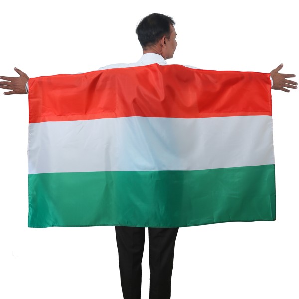 Fan Poncho &quot;Ungarn&quot; Hungary Umhang Flagge Fußball WM Länder Cape