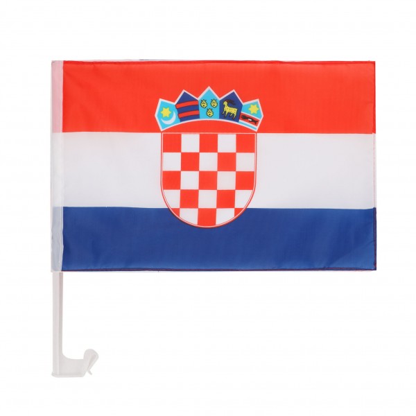 2er SET Auto Flagge &quot;Kroatien&quot; Fußball EM Fahne Fan Fanset