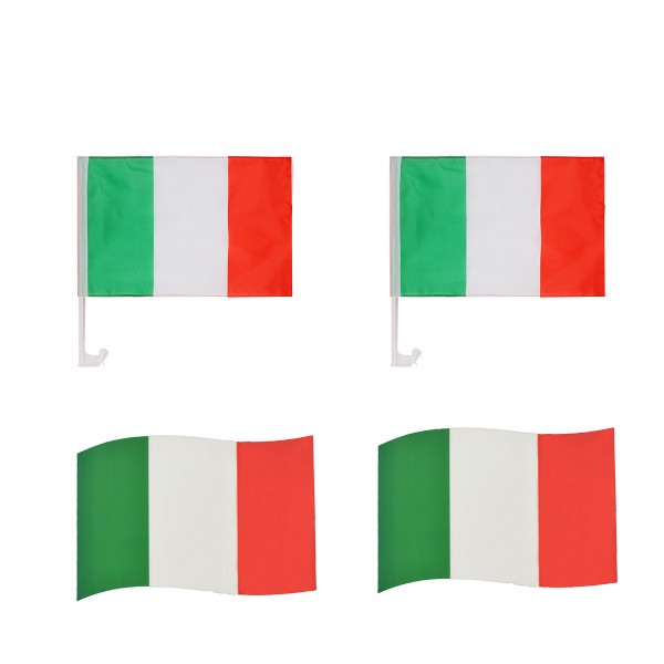 Fanpaket fürs Auto EM &quot;Italien&quot; Italy Fußball Flaggen 3D Magnet Fahren