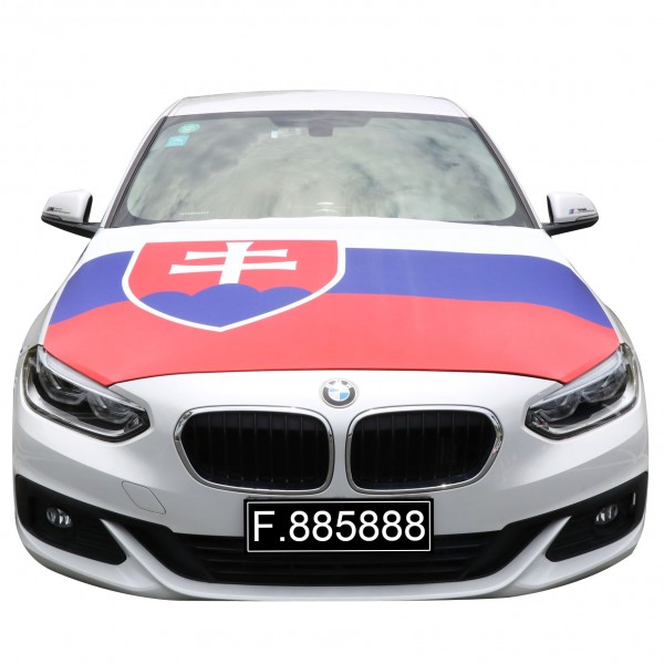 EM Fußball &quot;Slowakei&quot; Slowvakia Motorhauben Überzieher Auto Flagge Fahne