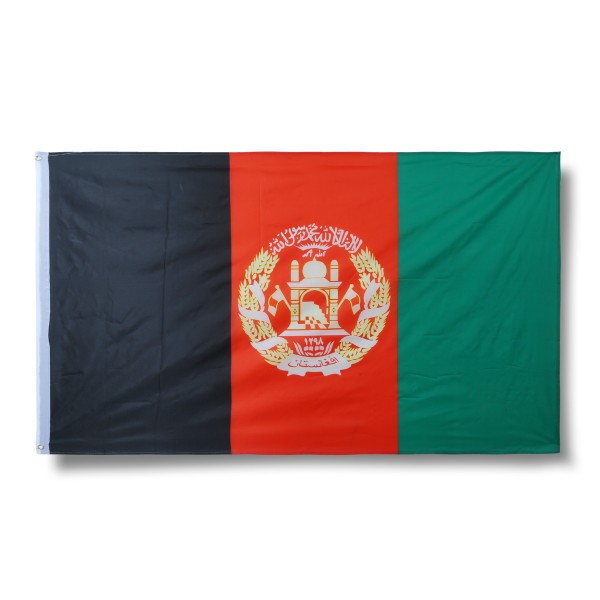 Afghanistan Fahne Flagge 90 x 150 cm Fanartikel Hissfahne Ösen WM EM