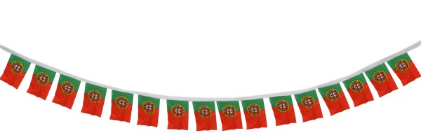 Fahnenkette &quot;Portugal&quot; Fußball EM Girlande 16 Fähnchen 4,5m Deko