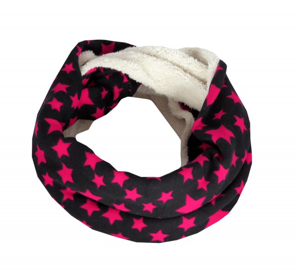 Loop &quot;Star&quot; Scarf Teddy Fur Polyester Winter