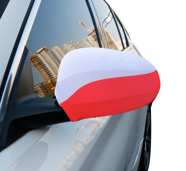 Auto Außenspiegel Fahne Set &quot;Polen&quot; Poland Polska Bikini Flagge EM WM