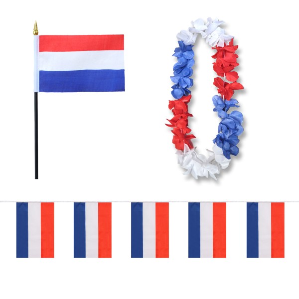FANSET EM Fußball &quot;Niederlande&quot; Netherlands Girlande Mini Hand Flagge Hawaiikette