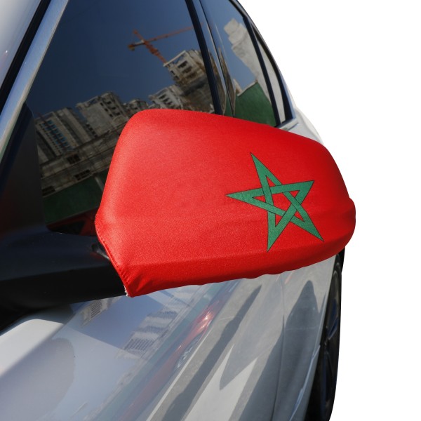 Auto Außenspiegel Fahne Set &quot;Marokko&quot; Morocco Bikini Flagge EM WM