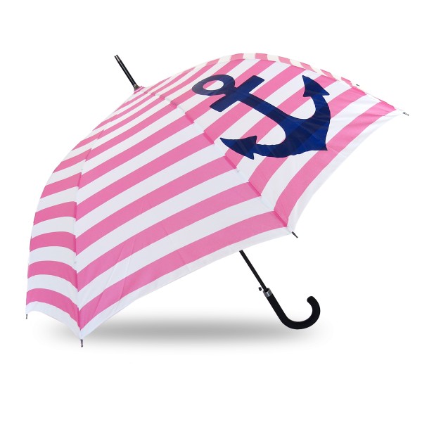 Stockschirm &quot;Maritim&quot; Anker Streifen Regenschirm Schutz