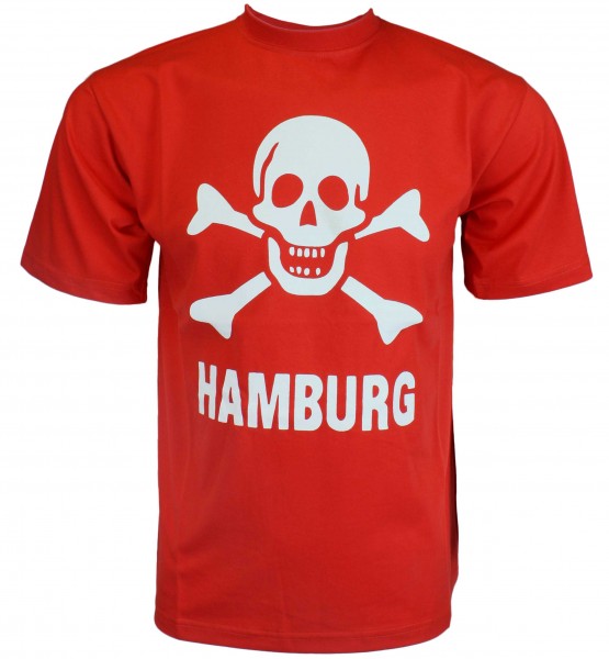 T-Shirt &quot;Totenkopf Hamburg&quot; Reeperbahn Baumwolle
