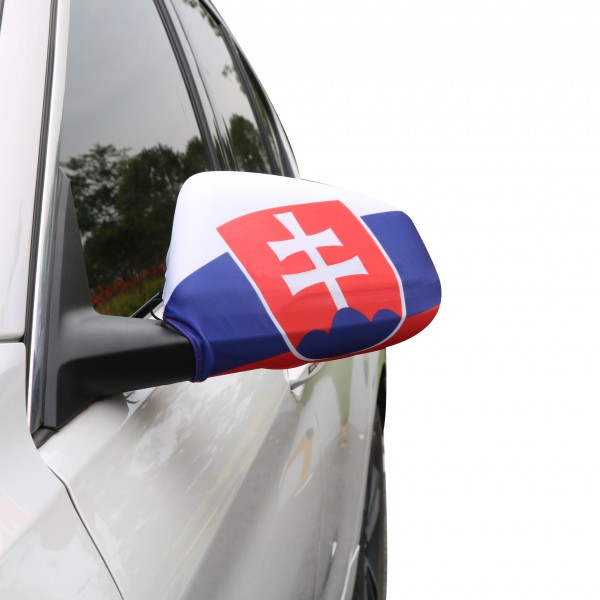 Auto Außenspiegel Fahne Set &quot;Slowakei&quot; Slovakia Bikini Flagge EM WM