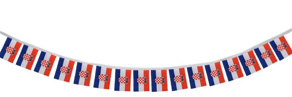 Fahnenkette &quot;Kroatien&quot; Fußball EM Girlande 16 Fähnchen 4,5m Deko