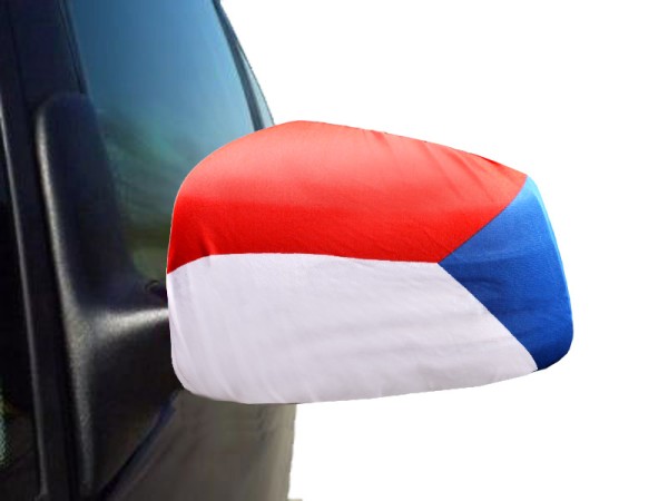 Auto Außenspiegel Fahne Set &quot;Tschechien&quot; Czech Republic Bikini Flagge EM WM
