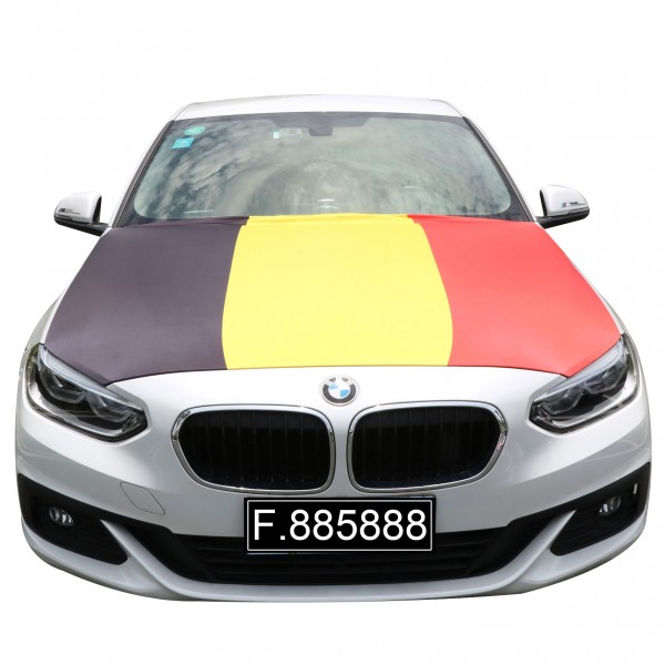 EM Fußball &quot;Belgien&quot; Belgium Motorhauben Überzieher Auto Flagge Fahne
