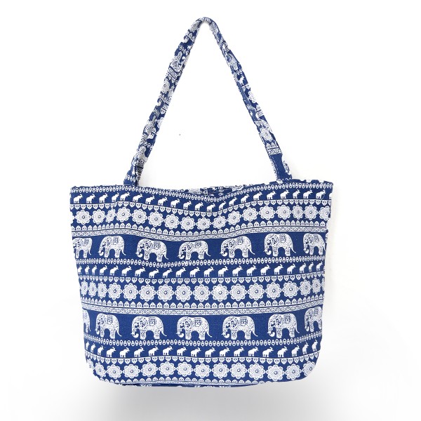 Shopper bedruckt Eule Elefant Fuchs USA Einkaufstasche Strandtasche