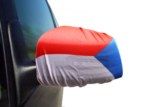 Auto Außenspiegel Fahne Set &quot;Tschechien&quot; Czech Republic Bikini Flagge EM WM