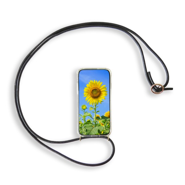 Handykette Schnur Leder Necklace Hülle Smartphone Cover Schutz für Samsung Modelle