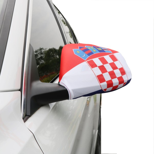 Auto Außenspiegel Fahne Set &quot;Kroatien&quot; Croatia Bikini Flagge EM WM