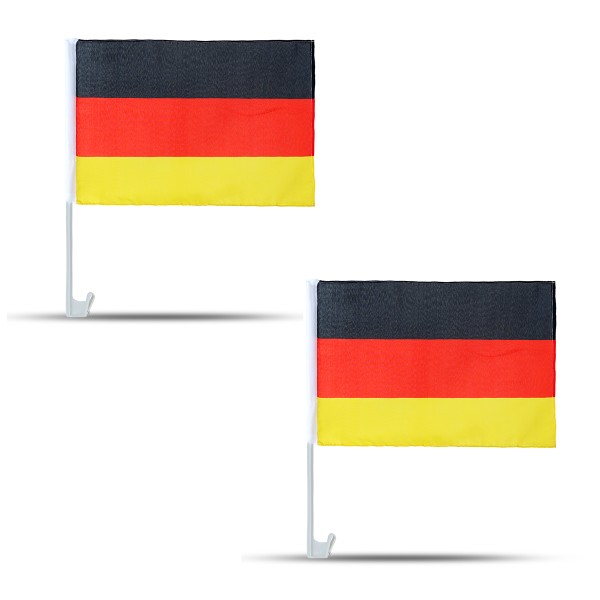 2er SET &quot;Auto Flagge&quot; Fahne WM Länder Fußball Fan