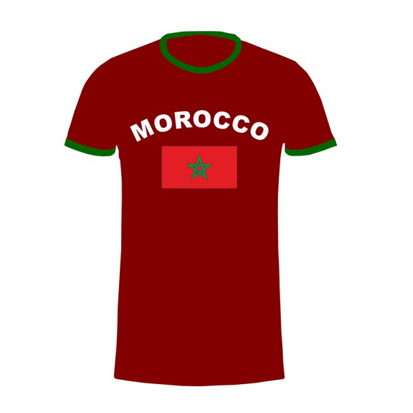 Fan-Shirt &quot;Marocco&quot; Unisex Football Worldcup T-Shirt Men
