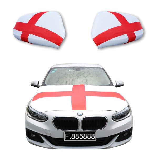 Fanset Auto EM &quot;England&quot; Fußball Motorhaube Außenspiegel Flagge