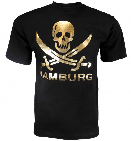 Kinder T-Shirt &quot;Hamburg Totenkopf&quot; Pirat Baumwolle