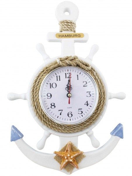 Sailor&#039;s Clock Wheel Coast Decoration Anchor