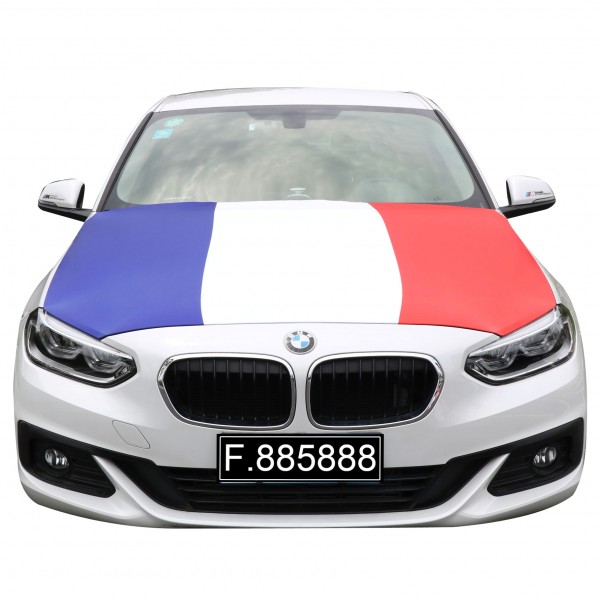 EM Fußball &quot;Frankreich&quot; Motorhauben Überzieher Auto Flagge