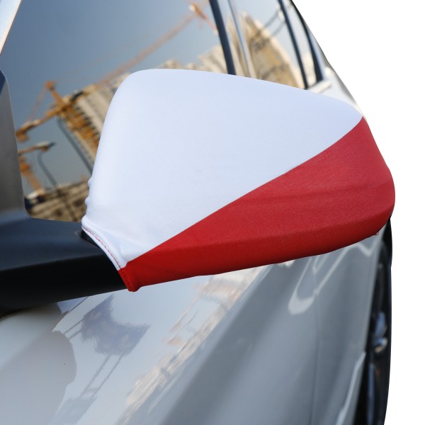 Auto Außenspiegel Fahne Set &quot;Polen&quot; Poland Polska Bikini Flagge EM WM