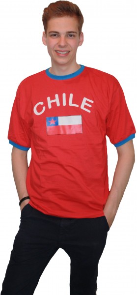 Fan-Shirt &quot;Chile&quot; Unisex Football Worldcup T-Shirt Men
