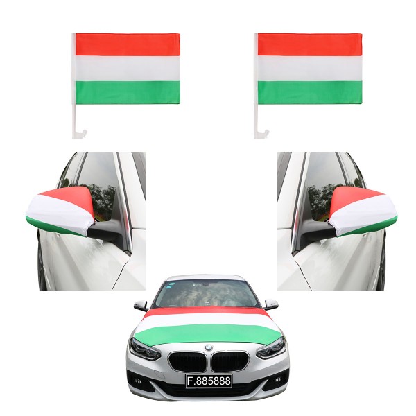 Fan-Package &quot;Car&quot; Worldcup Countries Football Flags Mirror Bonnet