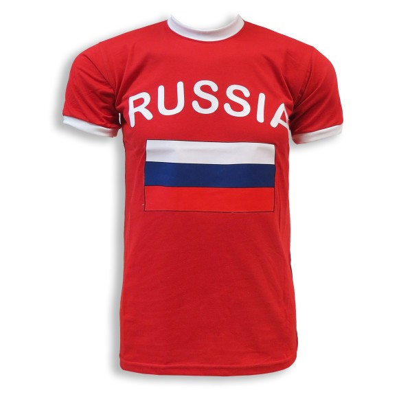 Fan-Shirt &quot;Russia&quot; Unisex Fußball WM EM Herren T-Shirt