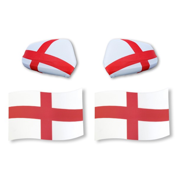 Fan-Paket EM &quot;England&quot; Auto Außenspiegelflagge Magnete Fahren Fußball