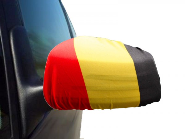 Auto Außenspiegel Fahne Set &quot;Belgien&quot; Belgium Bikini Flagge EM WM