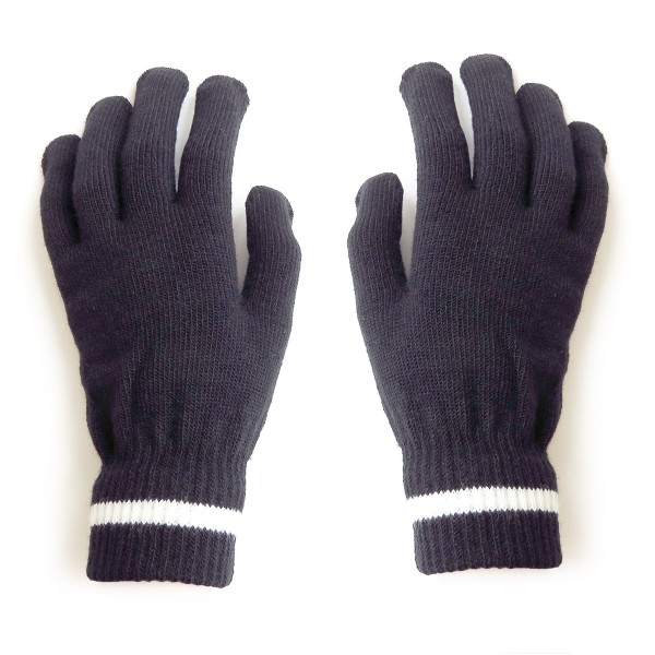 Strickhandschuhe Finger Streifen Uni Winter Unisex