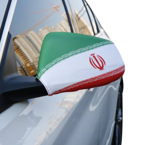 Auto Außenspiegel Fahne Set &quot;Iran&quot; Bikini Flagge EM WM