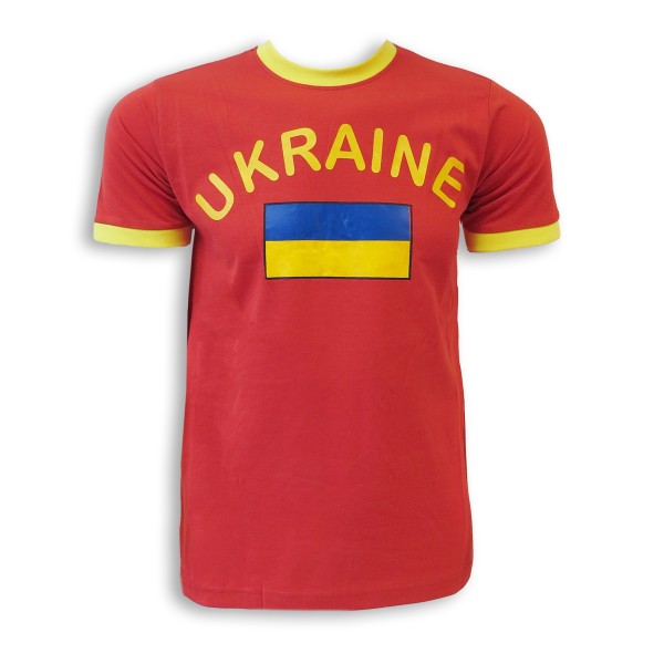 Fan-Shirt &quot;Ukraine&quot; Unisex Fußball WM EM Herren T-Shirt