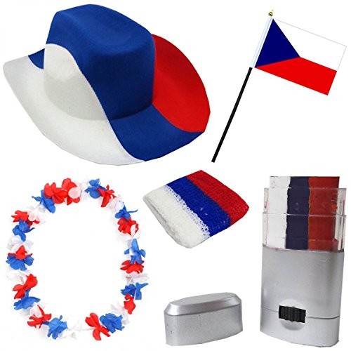 Fan Package Worldcup Countries Football Make-Up Hat Chain Sweatband Flag SET-2