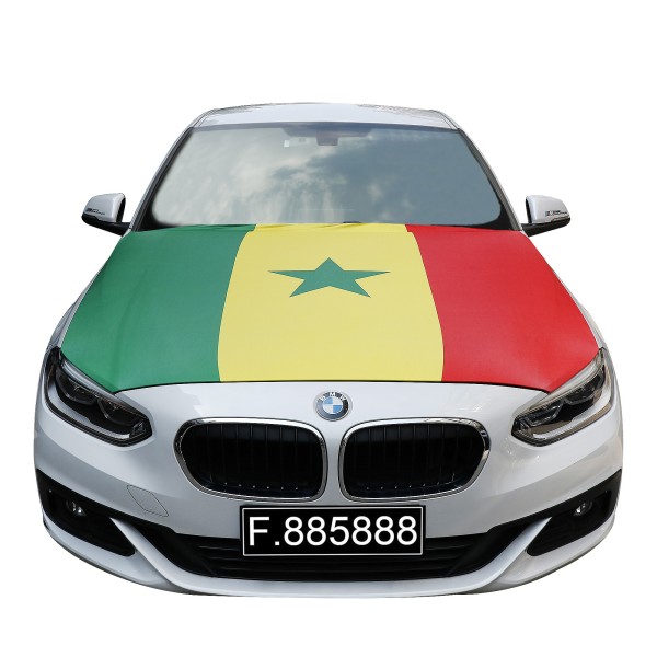 EM Fußball &quot;Senegal&quot; Motorhauben Überzieher Auto Flagge Fahne