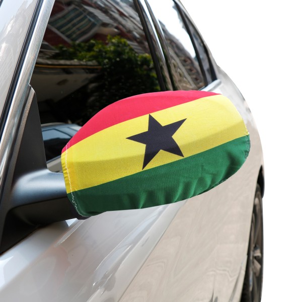 Auto Außenspiegel Fahne Set &quot;Ghana&quot; Bikini Flagge EM WM