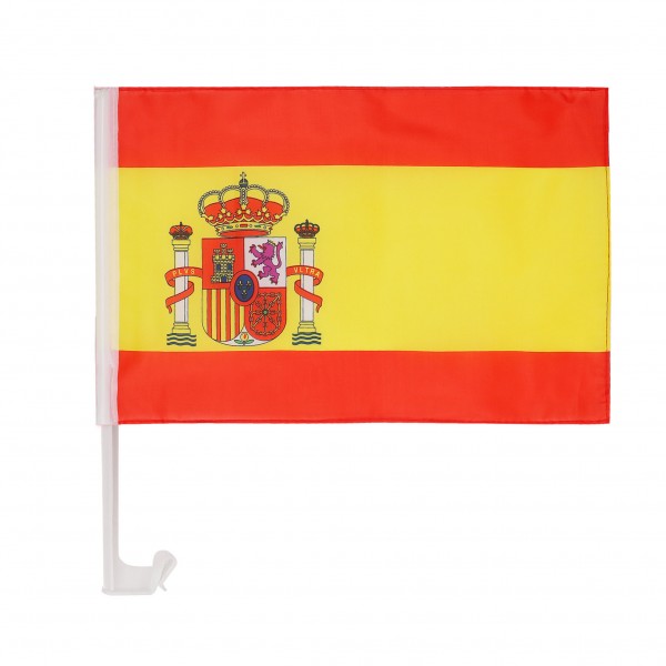 2er SET Auto Flagge &quot;Spanien&quot; Fußball EM Fahne Fan Fanset